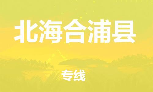 邯鄲到北海合浦縣物流公司-電動車托運專線-上門服務