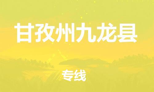 邯鄲到甘孜州九龍縣物流專線-醫(yī)療器械運輸專線-上門提貨
